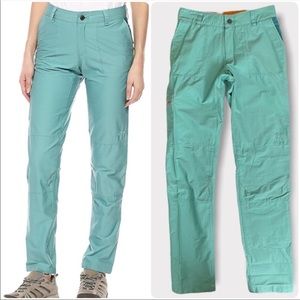 Outdoor Research Quarry Pants Rock Climbing Seaglass Green Cotton Stretch 2